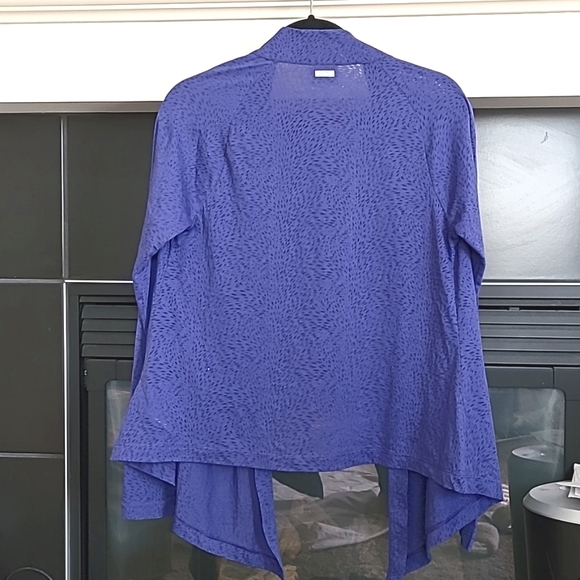 Columbia Womens Lavender Omni-Wick Open Front Lightweight Cardigan,Size M - Picture 2 of 5